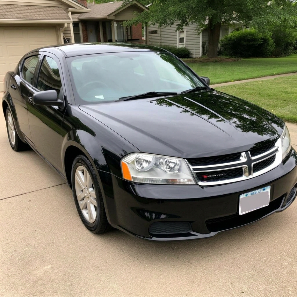 2013 Dodge Avenger SE exterior transformation after detailing